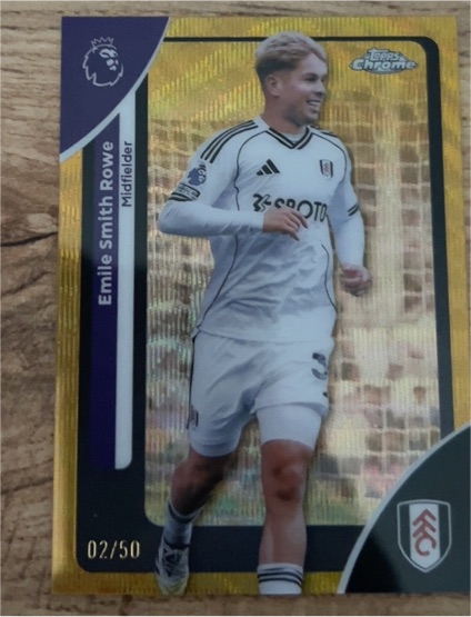 2026 Topps Chrome Premier League #92 Emile Smith Rowe — front