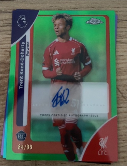 2026 Topps Chrome Premier League #113 Trent Koné-Doherty — front