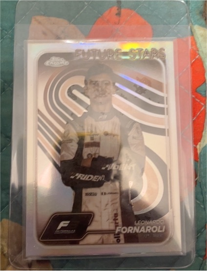 2024 Topps Chrome Formula 1 #46 Leonardo Fornaroli Black And White — front