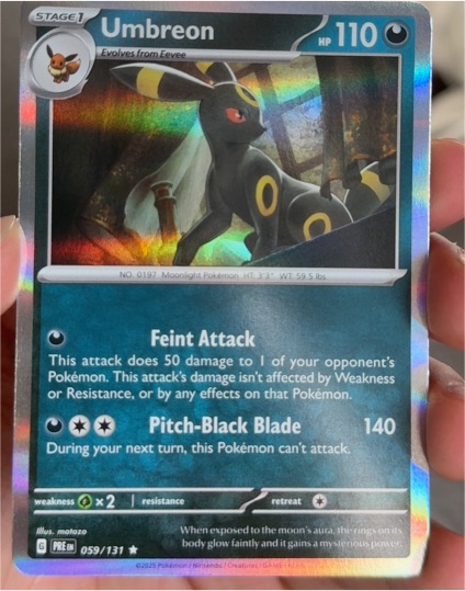 2025 Pokémon SV: Prismatic Evolutions #059 Umbreon — front