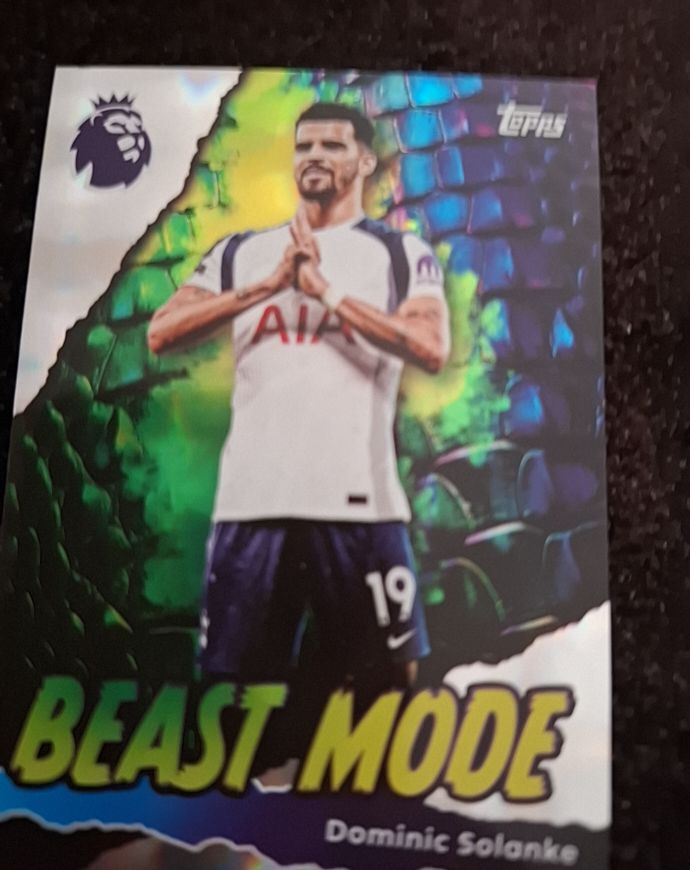 2025-26 Topps Premier League #436 Dominic Solanke Beast Mode — front