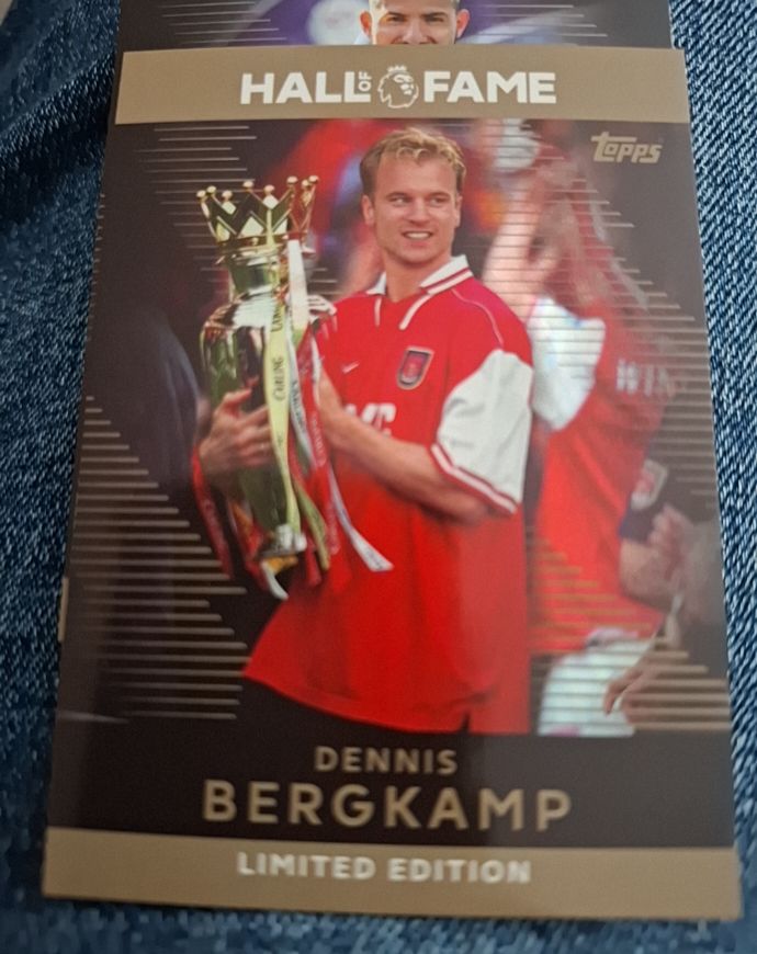 2025-26 Topps Premier League Hall of Fame #HOF4 Dennis Bergkamp — front
