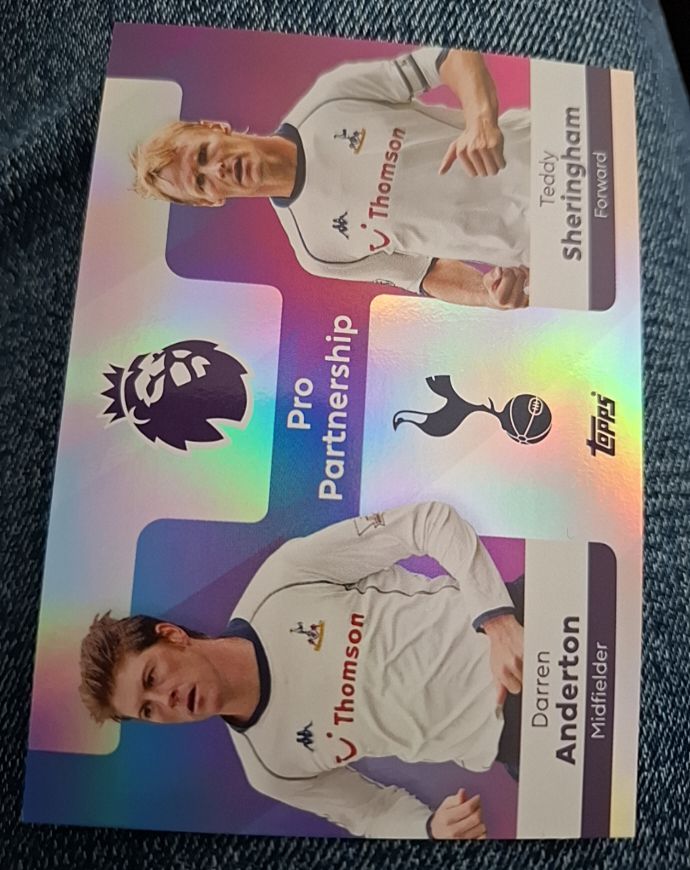 2025-26 Topps Premier League #377 Darren Anderton / Teddy Sheringham — front