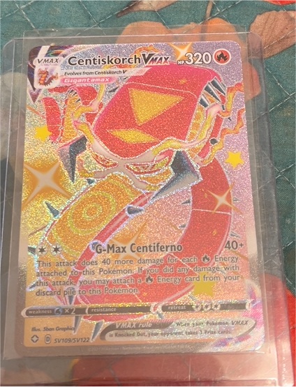 2021 Pokémon Shining Fates #SV109 Centiskorch VMAX — front