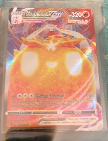 2021 Pokémon TCG Fusion Strike #045 Cinderace VMAX — front