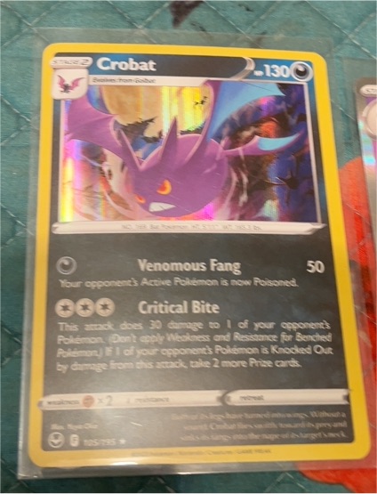 2022 Pokémon TCG Sword & Shield Silver Tempest #105 Crobat — front