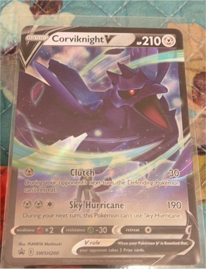 2022 Pokémon Sword & Shield #SWSH200 Corviknight V — front
