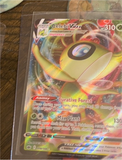 2021 Pokémon TCG Celebi VMAX #008/198 Chilling Reign — front