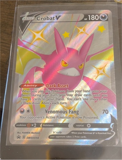 2020 Pokémon TCG SWSH Promo #SWSH098 Crobat V — front