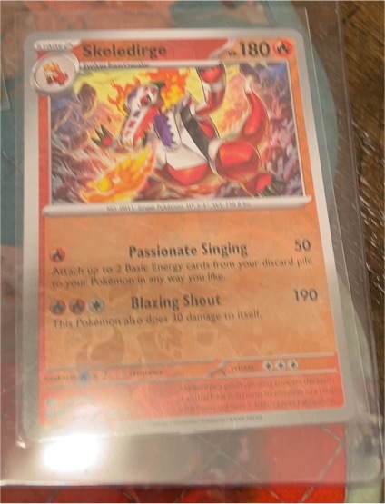 2023 Pokemon Scarlet & Violet #038 Skeledirge — front