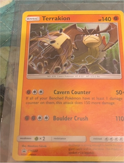 2019 Pokémon SM Promo #SM223 Terrakion — front
