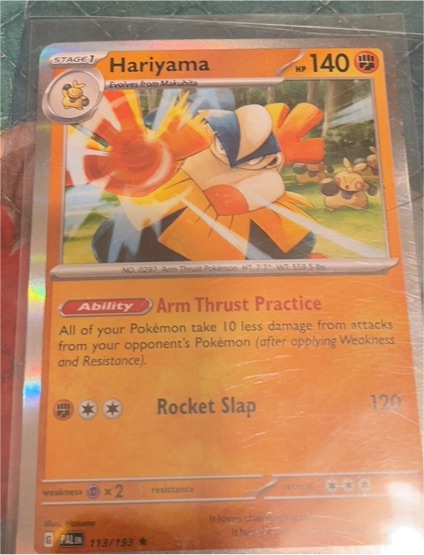 2023 Pokémon SV02: Paldea Evolved #113 Hariyama — front