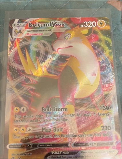 2021 Pokémon TCG Fusion Strike #104 Boltund VMAX — front