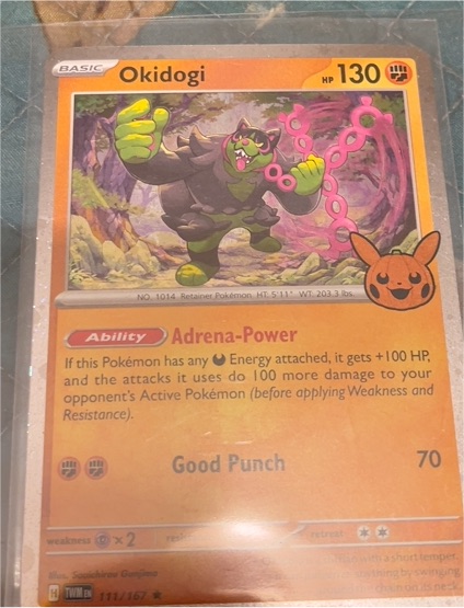 2024 Pokemon TCG Trick or Trade #111 Okidogi — front