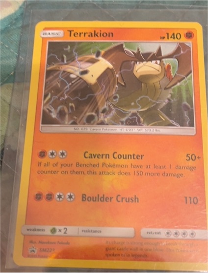 2019 Pokémon SM Promos #SM223 Terrakion — front