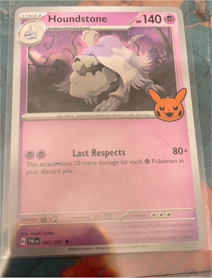 2024 Pokémon #043 Houndstone — front