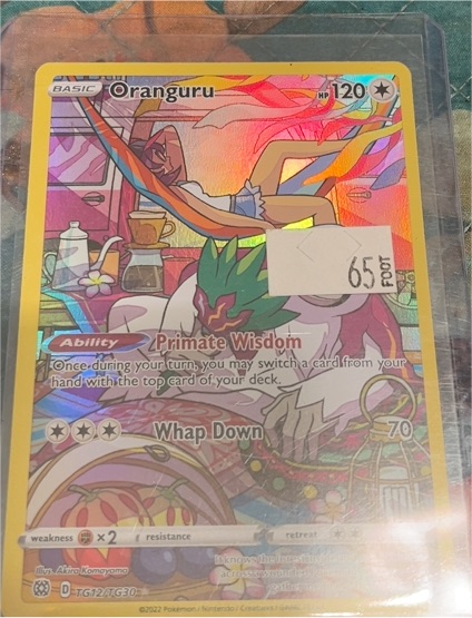2022 Pokemon Brilliant Stars #TG12/TG30 Oranguru — front