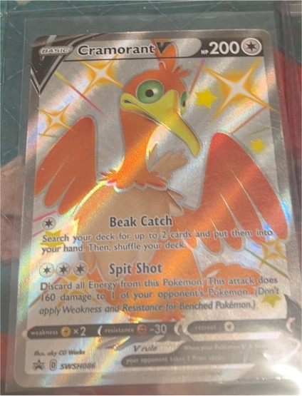 2021 Pokémon TCG SWSH086 Cramorant V — front