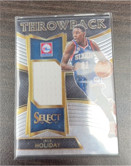 2016-17 Panini Select #Throwback Memorabilia Jrue Holiday — front