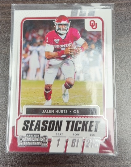 2021 Panini Contenders Draft Picks #26 Jalen Hurts — front