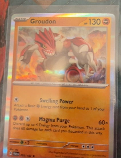 2025 Pokemon TCG Prismatic Evolutions #049 Groudon — front