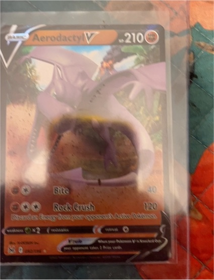 2022 Pokémon Sword & Shield Lost Origin #92 Aerodactyl V — front