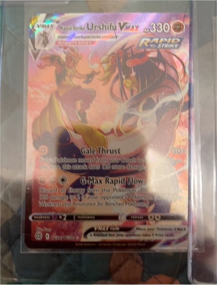 2022 Pokemon TCG Brilliant Stars #TG21/TG30 Rapid Strike Urshifu VMAX — front