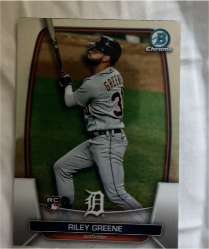 2023 Bowman Chrome #29 Riley Greene — front