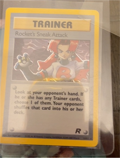 2000 Pokémon Team Rocket #72 Rocket's Sneak Attack — front