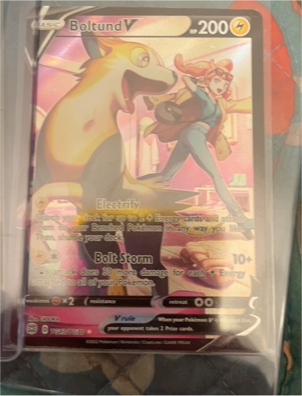 2022 Pokémon Brilliant Stars #TG13/TG30 Boltund V — front
