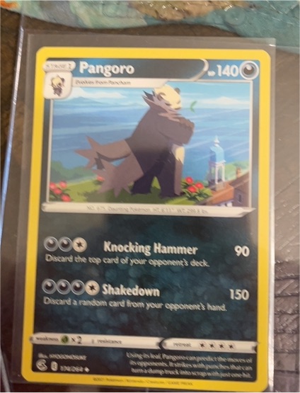 2021 Pokémon Fusion Strike #174 Pangoro — front