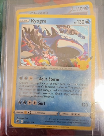 2021 Pokemon Celebrations #003 Kyogre — front