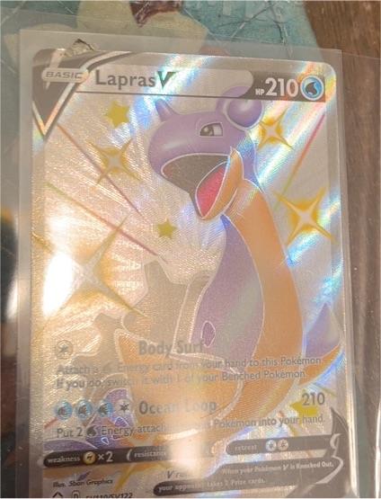 2021 Pokémon Shining Fates #SV110/SV122 Lapras V — front