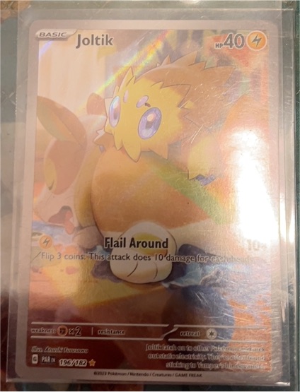 2023 Pokemon Scarlet & Violet Paradox Rift #196 Joltik Illustration Rare — front