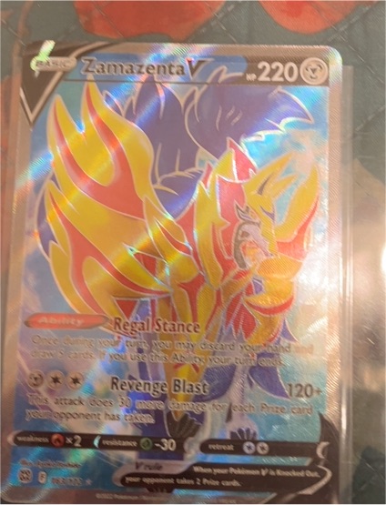 2022 Pokémon Brilliant Stars #163 Zamazenta V — front