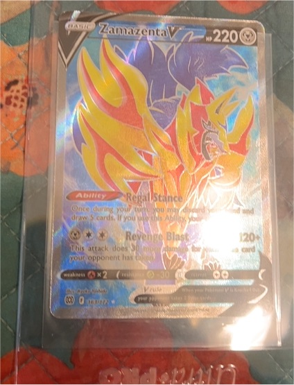 2022 Pokémon Brilliant Stars #163 Zamazenta V — front