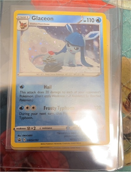2022 Pokémon SWSH Black Star Promo #SWSH192 Glaceon — front