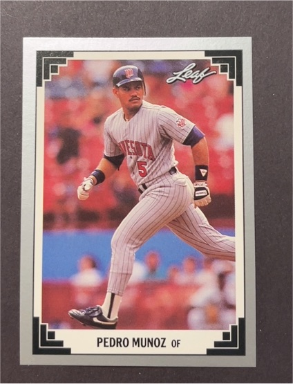 1991 Leaf #186 Pedro Munoz — front