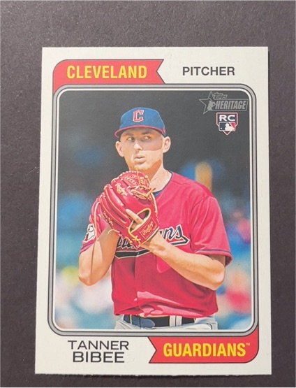 2023 Topps Heritage High Number #686 Tanner Bibee — front