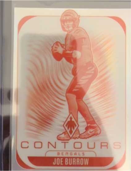 2025 Panini Phoenix #7 Joe Burrow Contours — front