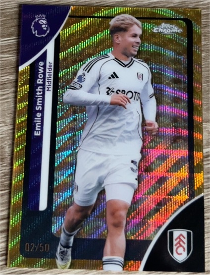 2026 Topps Chrome Premier League #92 Emile Smith Rowe — front