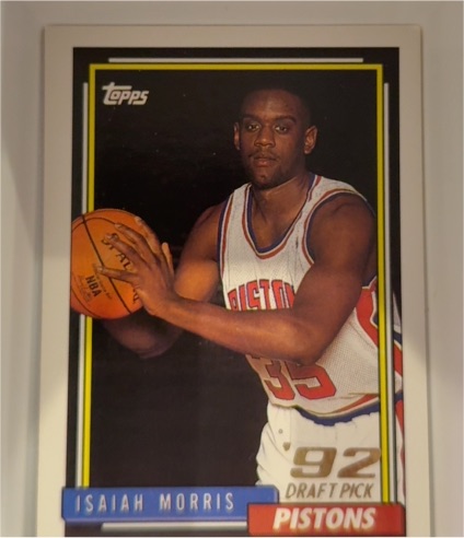 1992-93 Topps #386 Isaiah Morris — front