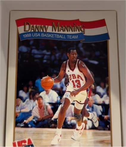 1991-92 Hoops #571 Danny Manning 1988 USA Basketball Team — front