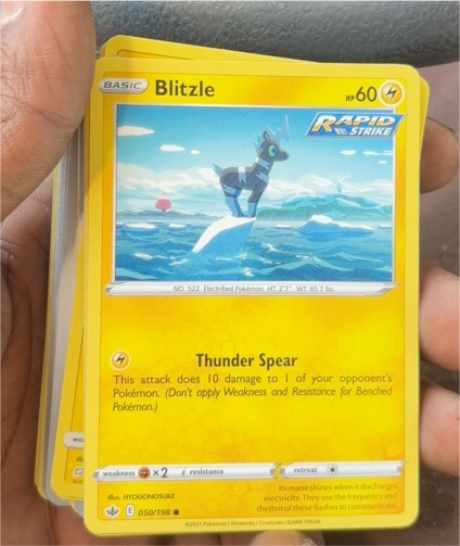 2021 Pokémon Chilling Reign #050 Blitzle — front