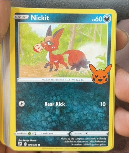 2022 Pokémon Trick or Trade #103 Nickit — front