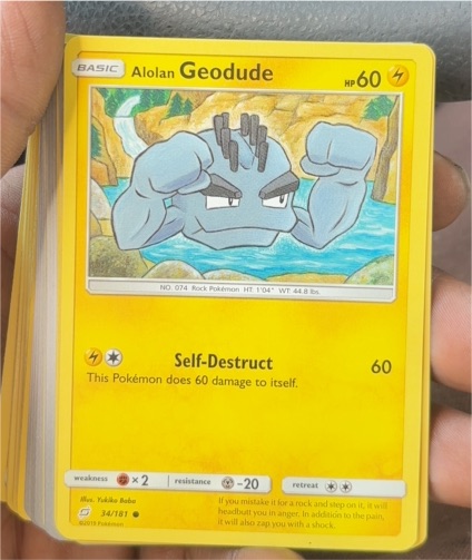 2019 Pokemon Team Up #34 Alolan Geodude — front