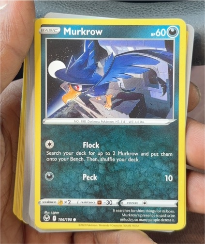 2022 Pokémon Silver Tempest #106 Murkrow — front