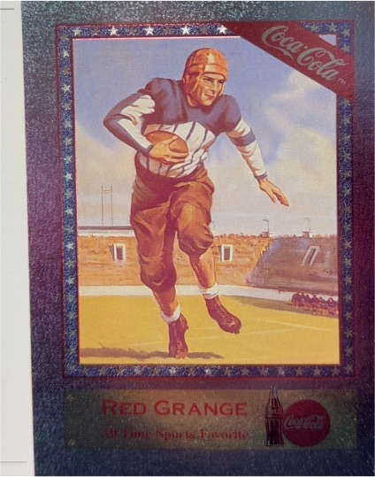 1995 Coca-Cola Series 4 #SF-3 Red Grange — front