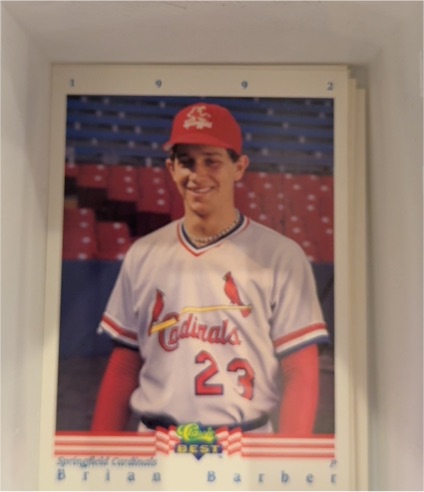 1992 Classic Best #4 Brian Barber Springfield Cardinals — front
