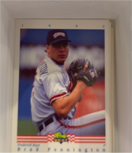 1992 Classic Best #108 Brad Pennington — front